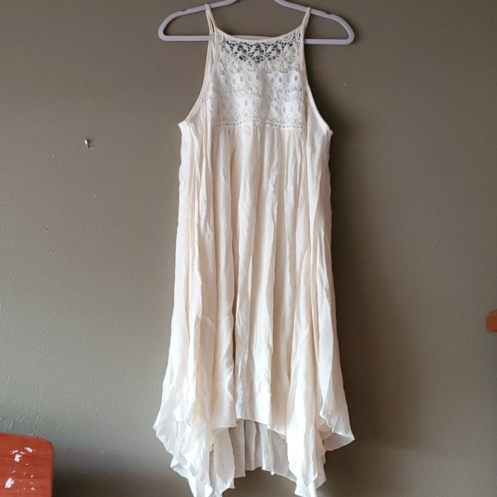 Cream halter dress